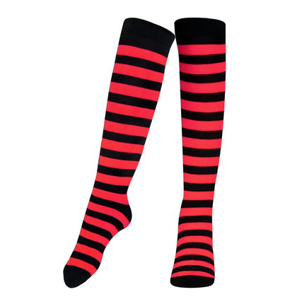 Striped Socks for Kids – Cotton Blend Costume Socks | Halloween & Everyday Wear Multiple Colors
