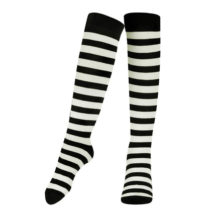 Striped Socks for Kids – Cotton Blend Costume Socks | Halloween & Everyday Wear Multiple Colors
