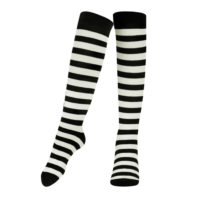 Striped Socks for Kids – Cotton Blend Costume Socks | Halloween & Everyday Wear Multiple Colors