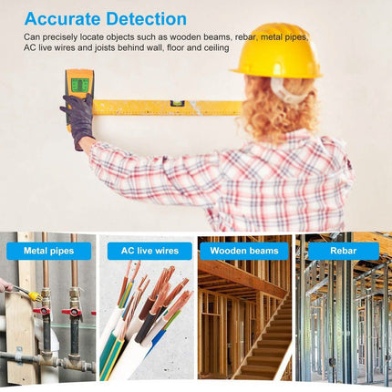 Stud Center Finder Wall Scanner AC Live Wire Detector with LCD Display