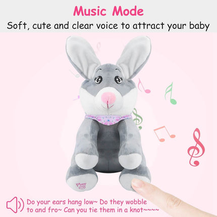 Stuffed Plush Rabbit Doll Toy Animated Talking and Singing