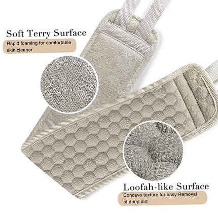 Suntee Exfoliating Back Scrubber and Exfoliating Sponge Pad