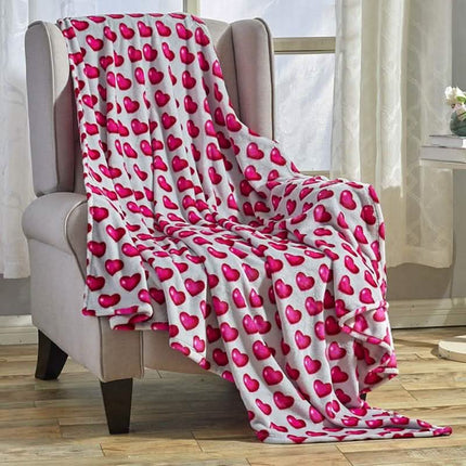 Super Soft Microplush Valentine Throw - Assorted Styles