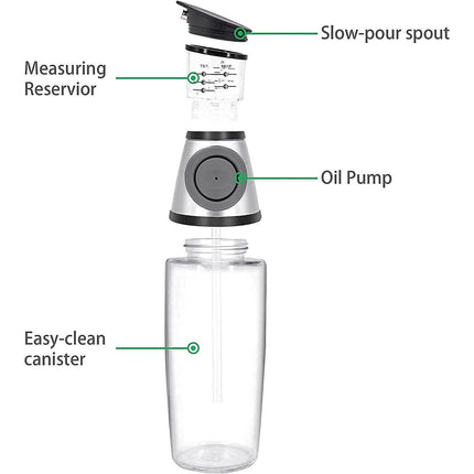 Superior Glass Oil and Vinegar Dispenser