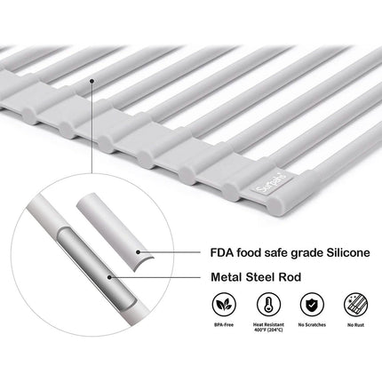 Surpahs over the Sink Multipurpose Roll-Up Dish Drying Rack