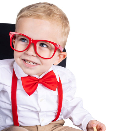 Toddlers Suspenders, Bow Tie and Sunglasses Set for Dress-Up Style