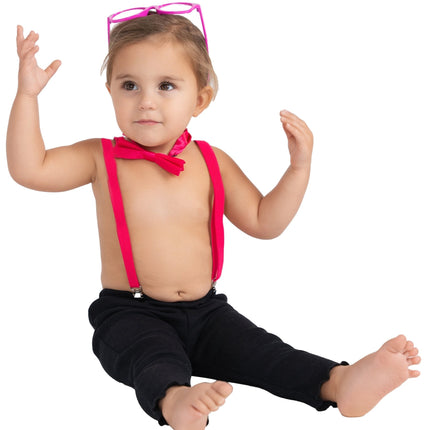 Toddlers Suspenders, Bow Tie and Sunglasses Set for Dress-Up Style