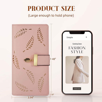 Sweet Cute Women's Long Leaf Bifold Wallet