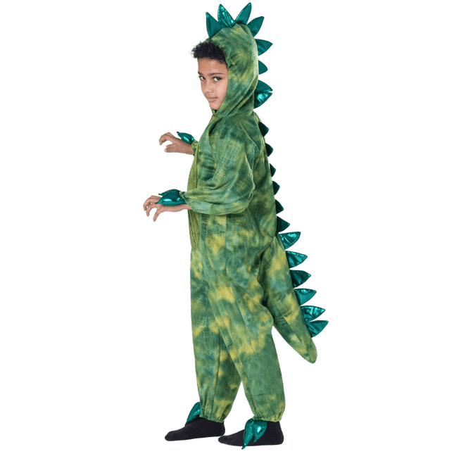 Kids T-Rex Costume with Dinosaur Jumpsuit, Tail and Spikes