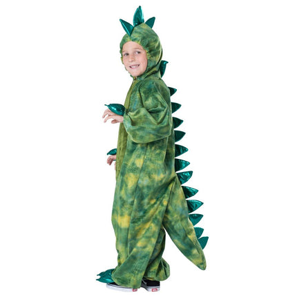 Kids T-Rex Costume with Dinosaur Jumpsuit, Tail and Spikes