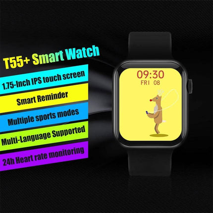T55+ 1.75-Inch IPS Touch Screen Smart Bracelet Sports Watch
