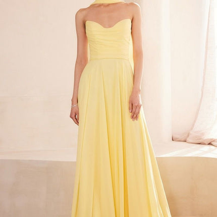 Ladivine Amoris T703 Dress Strapless A-Line Bridesmaid Gown