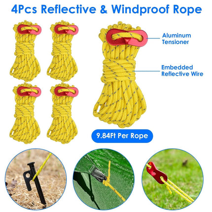 Tent Stakes Camping Hammer Set