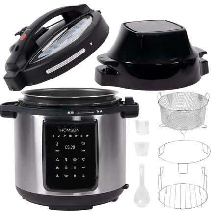 Thomson 9-in-1 Pressure, Slow Cooker, Air Fryer and More, with 6.5 QT Capacity