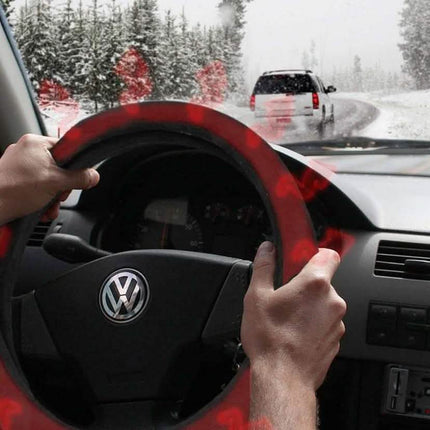 Tight Fit Heated Car Steering Wheel Cover