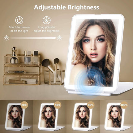 Travel Makeup Mirror with 10X Magnifying Mirror