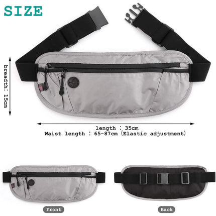 Travel Money Wallet Belt Pouch Blocking Hidden Passport Holder Bag