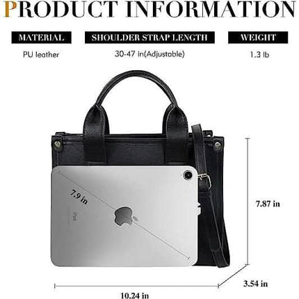 Trendy Leather Tote Bag Small Personalized Top Handle Crossbody Handbags