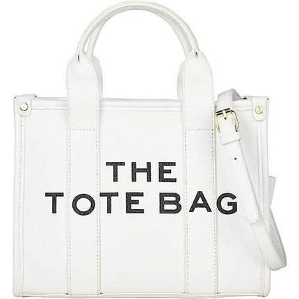 Trendy Leather Tote Bag Small Personalized Top Handle Crossbody Handbags