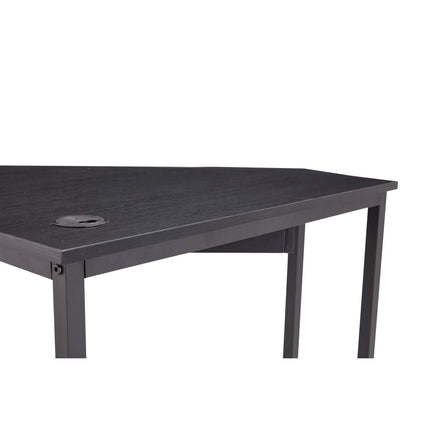 Triangle Computer Desk, Smooth Keyboard Tray& Storage Shelves