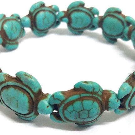Turquoise Handmade Hawaiian Sea Turtles Bracelet
