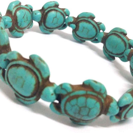 Turquoise Handmade Hawaiian Sea Turtles Bracelet