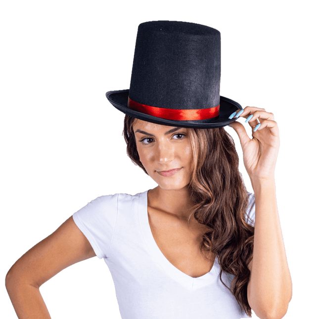 Adult Tuxedo Top Hat, Classic Formal Dress Hat, Elegant Headwear for Parties, Formal Events and Dress-Up Looks
