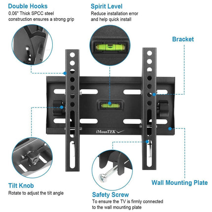 TV Wall Mount Bracket Tilt for 23"-42" LED/LCD/PLASMA Flat TV