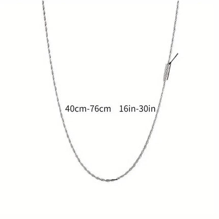 Twist Rope Chain Necklace Women's Jewelry Accessory