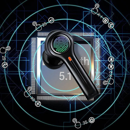TWS Bluetooth Earphones Fingerprint Touch