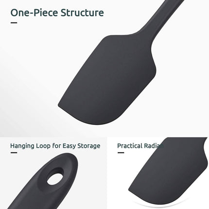 U-Taste Silicone Spatula Set with 480 Degrees Fahrenheit Heat Resistant