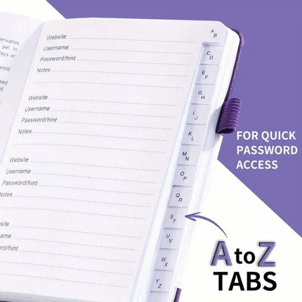 Ultimate Secure Password Organizer Journal