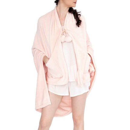 Ultra-Plush Faux Fur Fleece Wearable Blanket