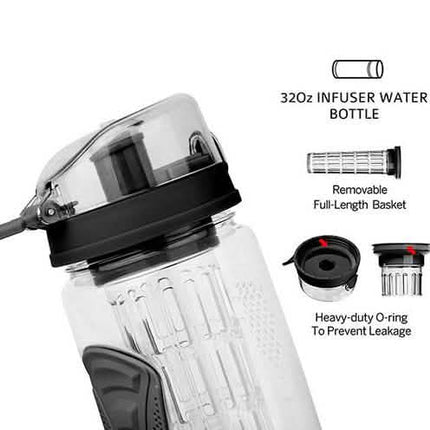 Ultra Portable Fruit Infusing Water Bottle 32oz