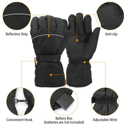 Unisex Battery Powered Heated Waterproof Gloves