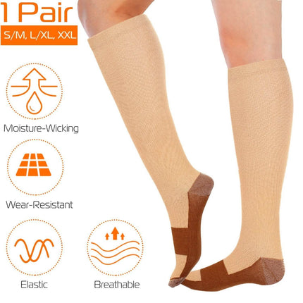 Unisex Copper Compression Socks