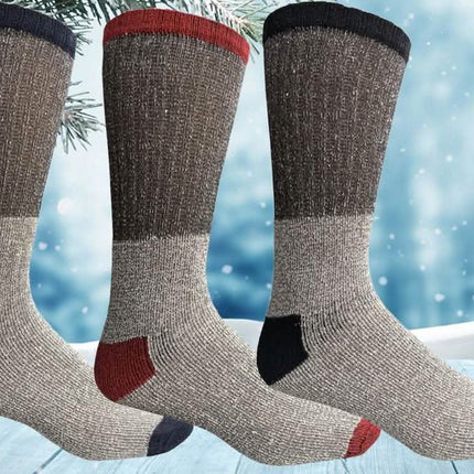 Unisex Insulated Thermal Cotton Cold Weather Crew Socks