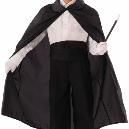 Black 36" Magician's Cape Child Costume Accessory