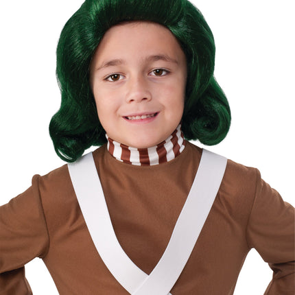 Willy Wonka and the Chocolate Factory Green Oompa Loompa Child Wig