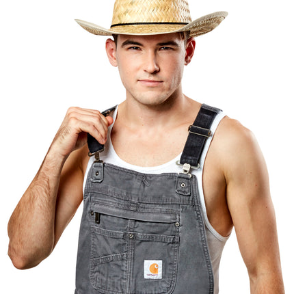 Straw Harvest Cowboy Farm Hand Costume Hat