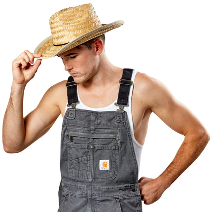 Straw Harvest Cowboy Farm Hand Costume Hat
