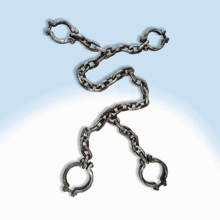 Jumbo Prison Hand and Leg Shackles Accessory