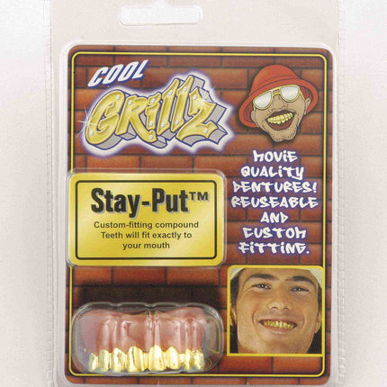Grillz Gold Pimp Teeth Thug Accessory