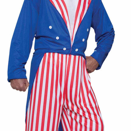 Uncle Sam Patriotic July 4th Plus Size Adult Costume
