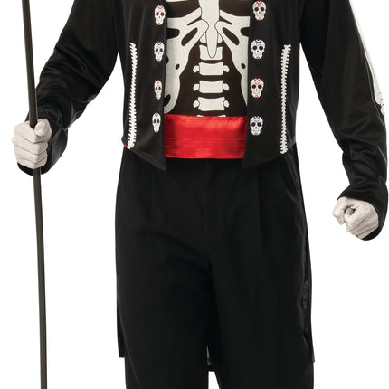 Day of the Dead Mexican Skeleton Suit Adult Costume