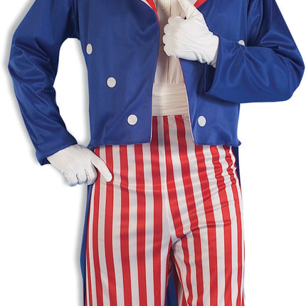 Uncle Sam Deluxe Patriotic July 4th Adult Costume