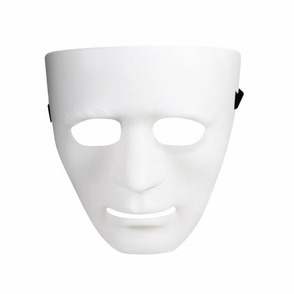 Blank White Costume Mask Plastic