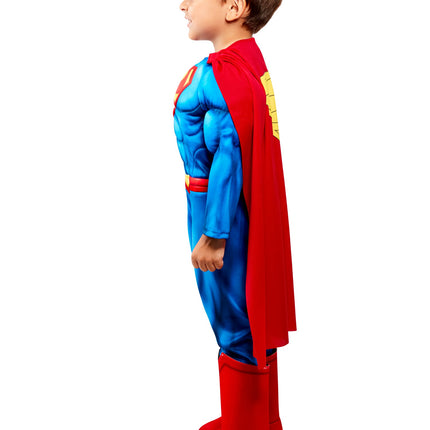 Superman Deluxe Muscle Jumpsuit Toddler Costume Officially Licensed