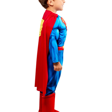 Superman Deluxe Muscle Jumpsuit Toddler Costume Officially Licensed