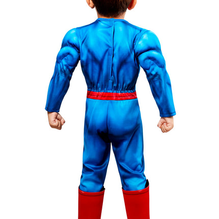 Superman Deluxe Muscle Jumpsuit Toddler Costume Officially Licensed